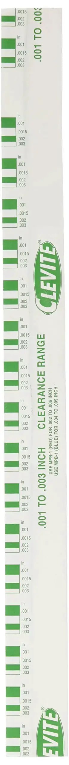 Plastigage Green Bearing Clearance Gauge Standard And Metric Pack Of 1, green strips on white background for measuring.