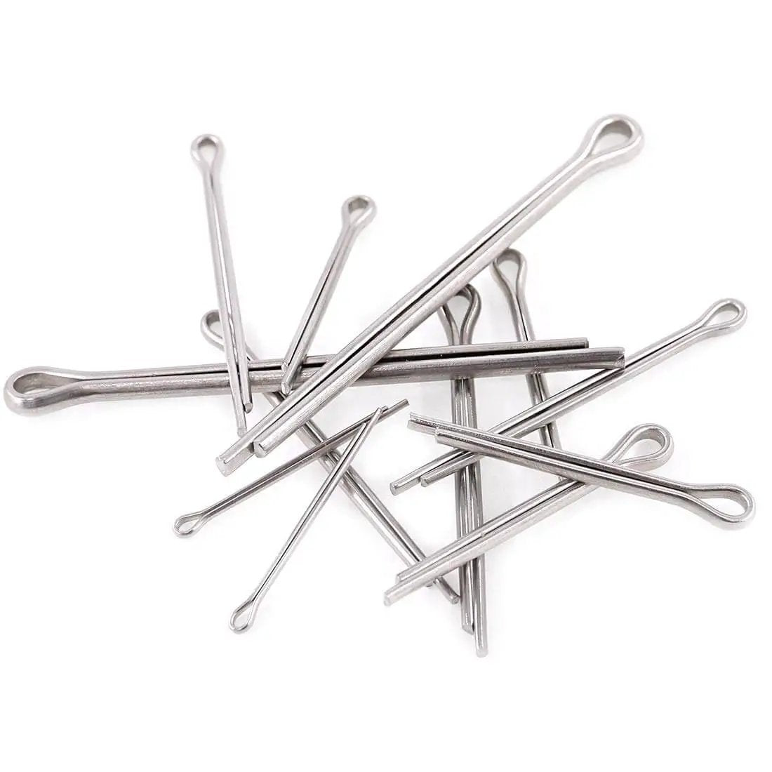 All In One 340 Piece Six Sizes 304 Stainless Steel Cotter Pin Clip Assortment Kit For Automotive Mechanics Car Garage Power Equipment