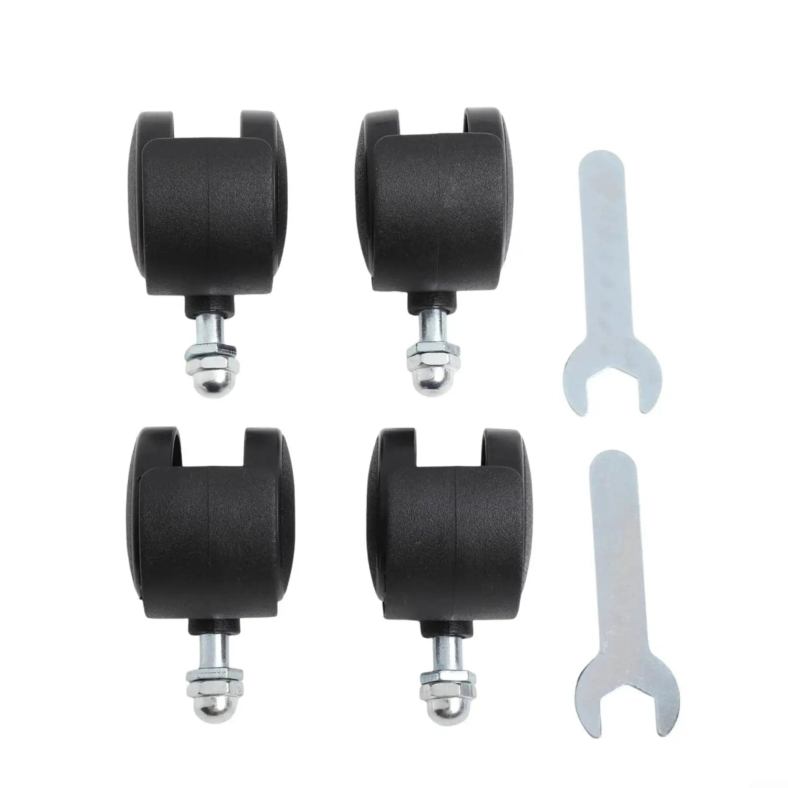 Replacement Wheels For Electric Oil Heater, 4 Pack Omni Directional Caster Wheels 40x30mm With 8mm Thread, Plastic Heater Casters With Brake