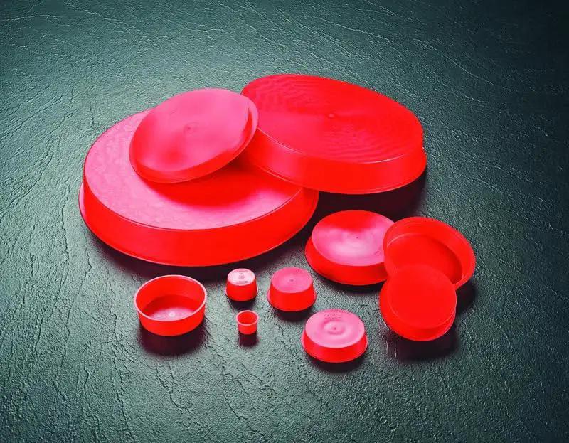 Tapered Red LDPE Cap And Plug For Protective Closures In T Series EZ Remove Dust And Moisture Seals Fits MIL Spec SAE Fittings Cap OD 1.113 in Pack of 100 Caplugs
