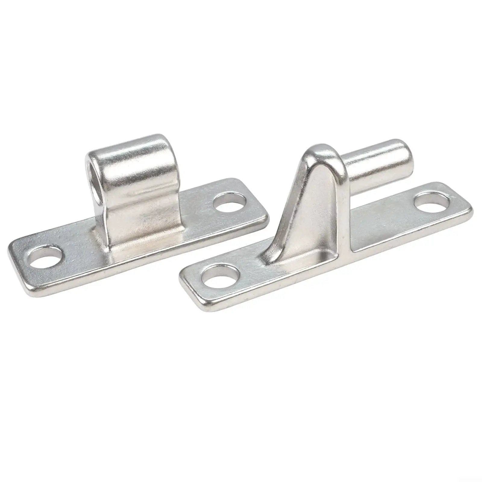 Heavy Duty 304 Stainless Steel Gate Hinges For Fence Barn Garden Doors 4.6 Inch Length 6mm Thick Plate High Load Capacity Rust Resistant Outdoor