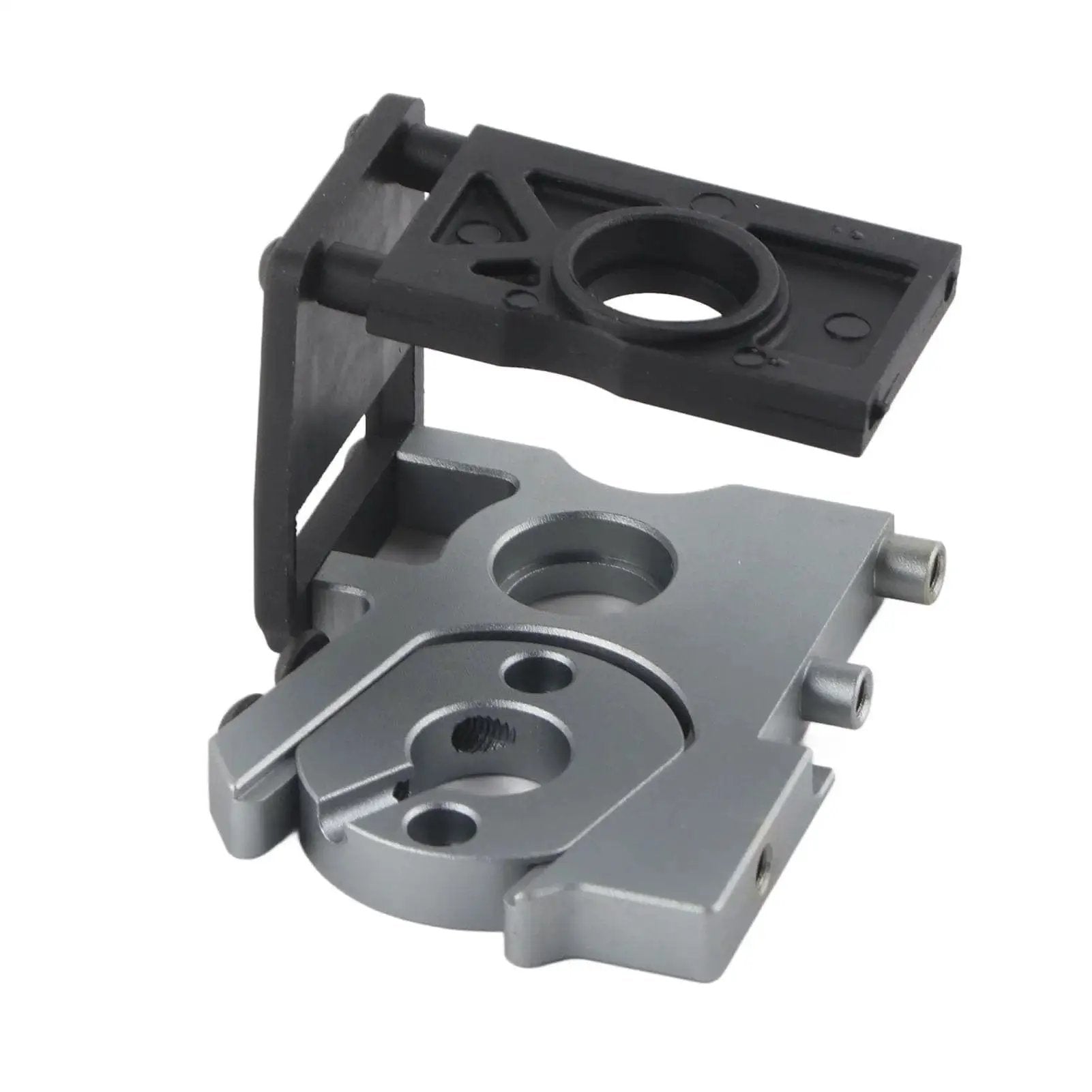 One Eighth Scale RC Brushless Motor Mounting Kit Sturdy Motor Base Mounting Holder With Fixed Mount Go To Easy Install Conversion Kit Accessory For One Eighth Electric RC Cars Reliable Durable Motor Mount To Power Your Ride close-up view