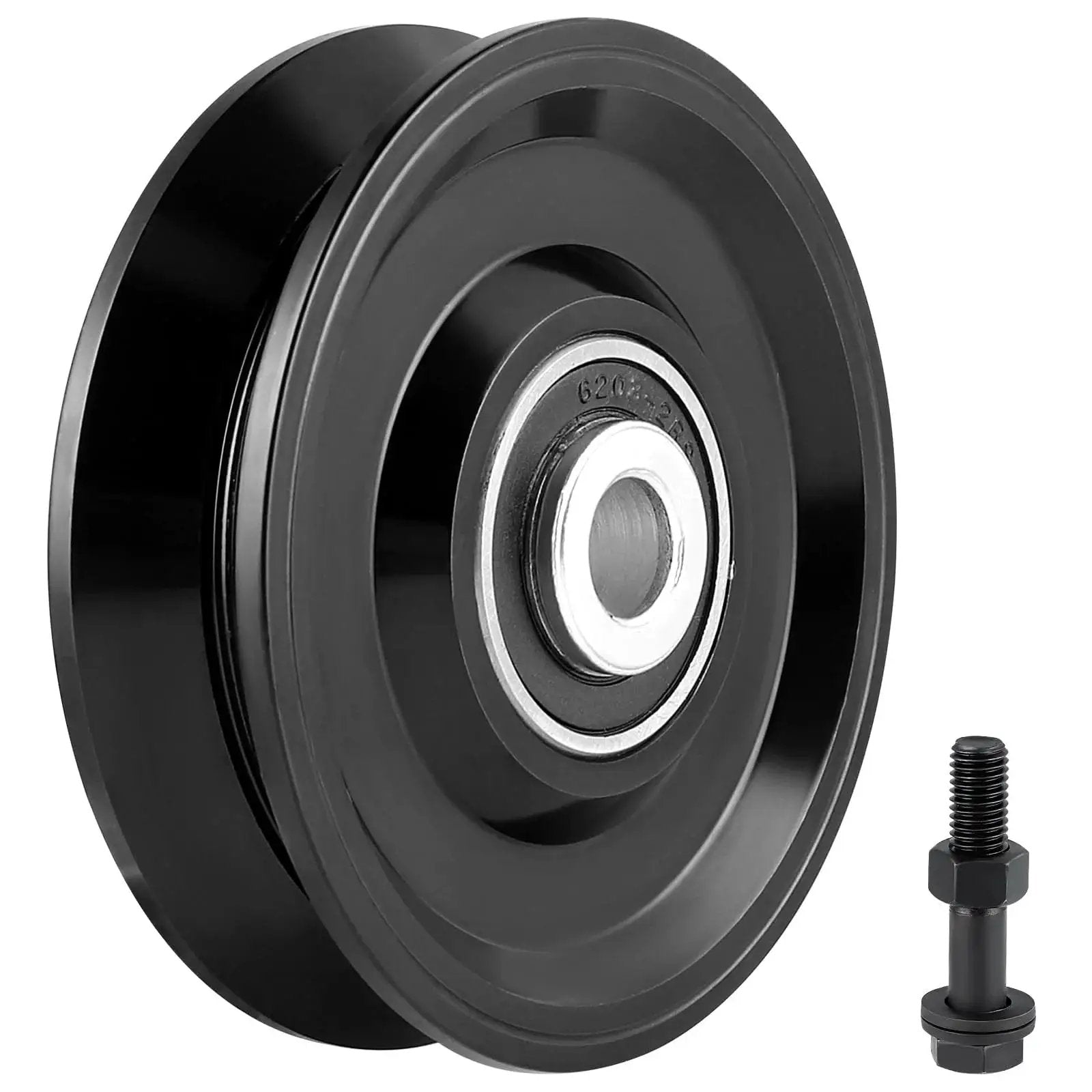 Heavy Duty 4 Inch V Groove Wheel Caster For Sliding Gate On Inverted V Track With Double Bearings Durable Steel Gate Caster