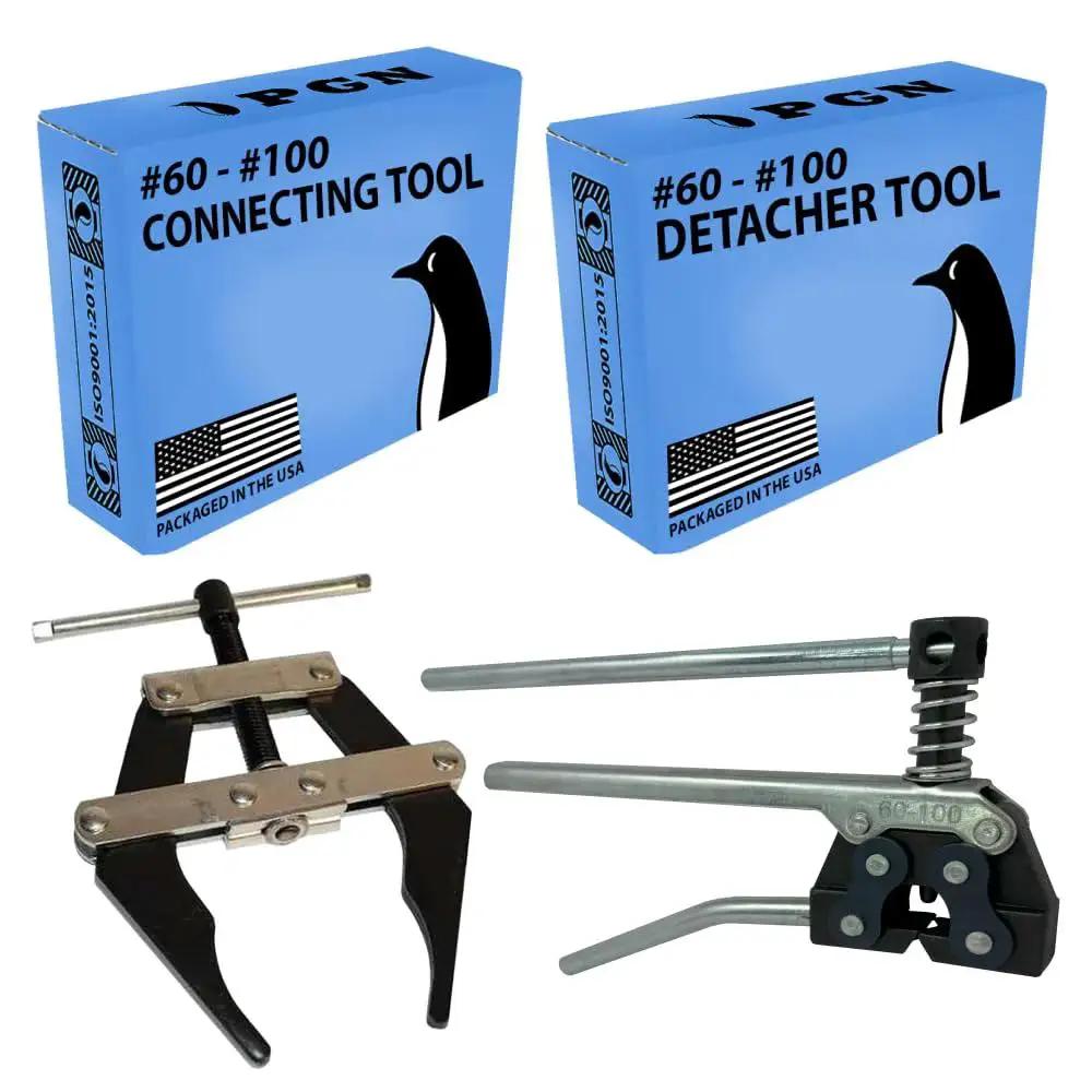 Ultra Durable Roller Chain Tool Kit Breaker Cutter And Puller Holder For 60 To 100 Size Chains Pro Grade Heavy Duty