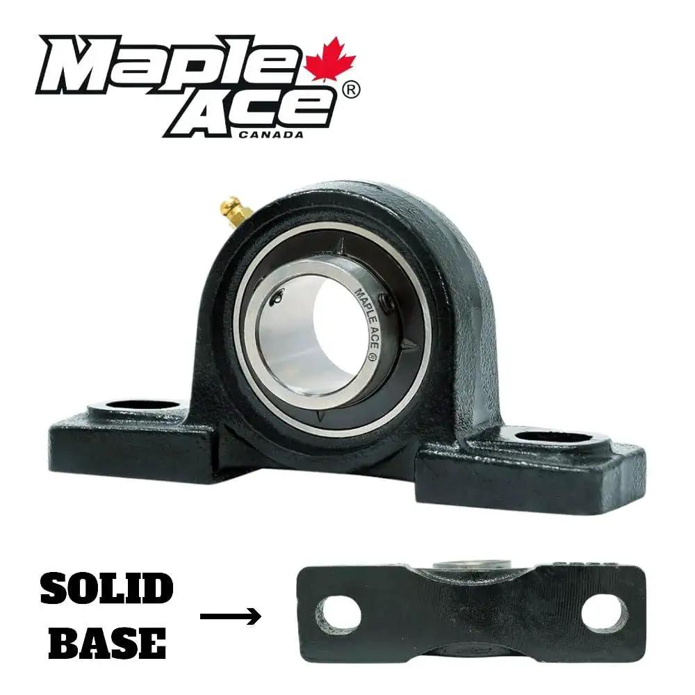 Heavy Duty Pillow Block Bearing With Two Inch Bore Self Aligning And Two Bolt Mount Solid Base For Extreme Climate