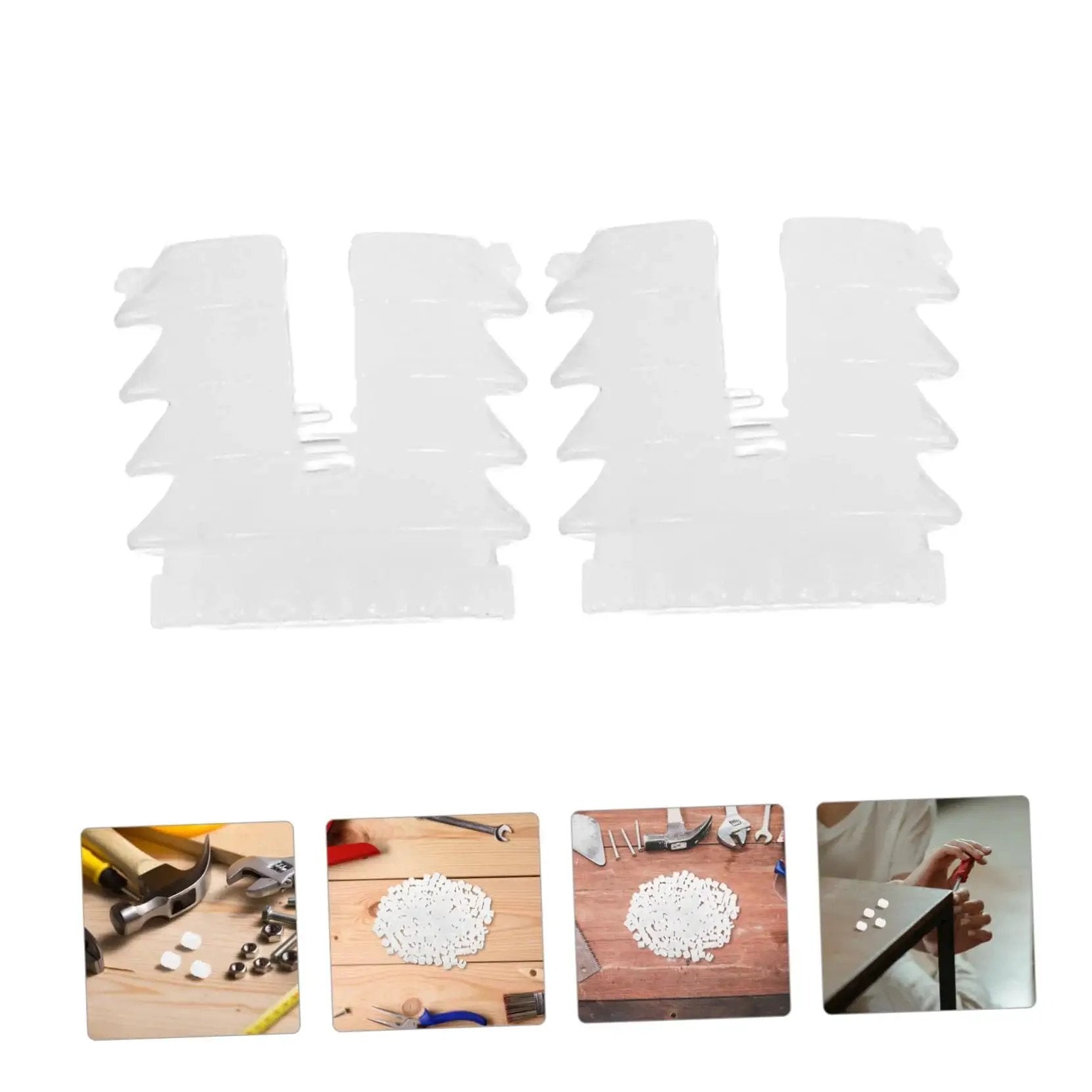 200 Piece Heavy Duty Hinge Dowels Set For Stable Cabinet Doors And Bathroom Furniture Quick Install Nylon Dowels Display