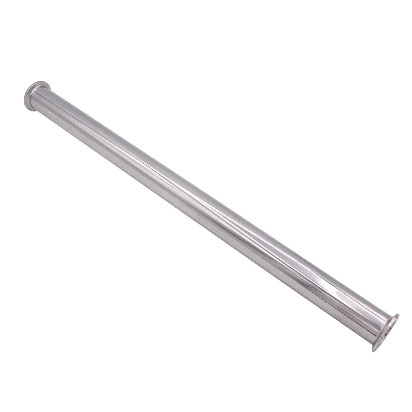 Heavy Duty Sanitary Spool Tube For Tri Clamp 1.5 Inch Connectors, Stainless Steel 304 Seamless Round Tubing, 24 Inch Length, 50.5mm Ferrule