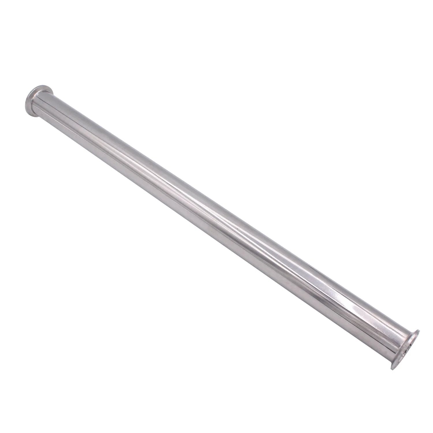 Heavy Duty Sanitary Spool Tube For Tri Clamp 1.5 Inch Connectors, Stainless Steel 304 Seamless Round Tubing, 24 Inch Length, 50.5mm Ferrule