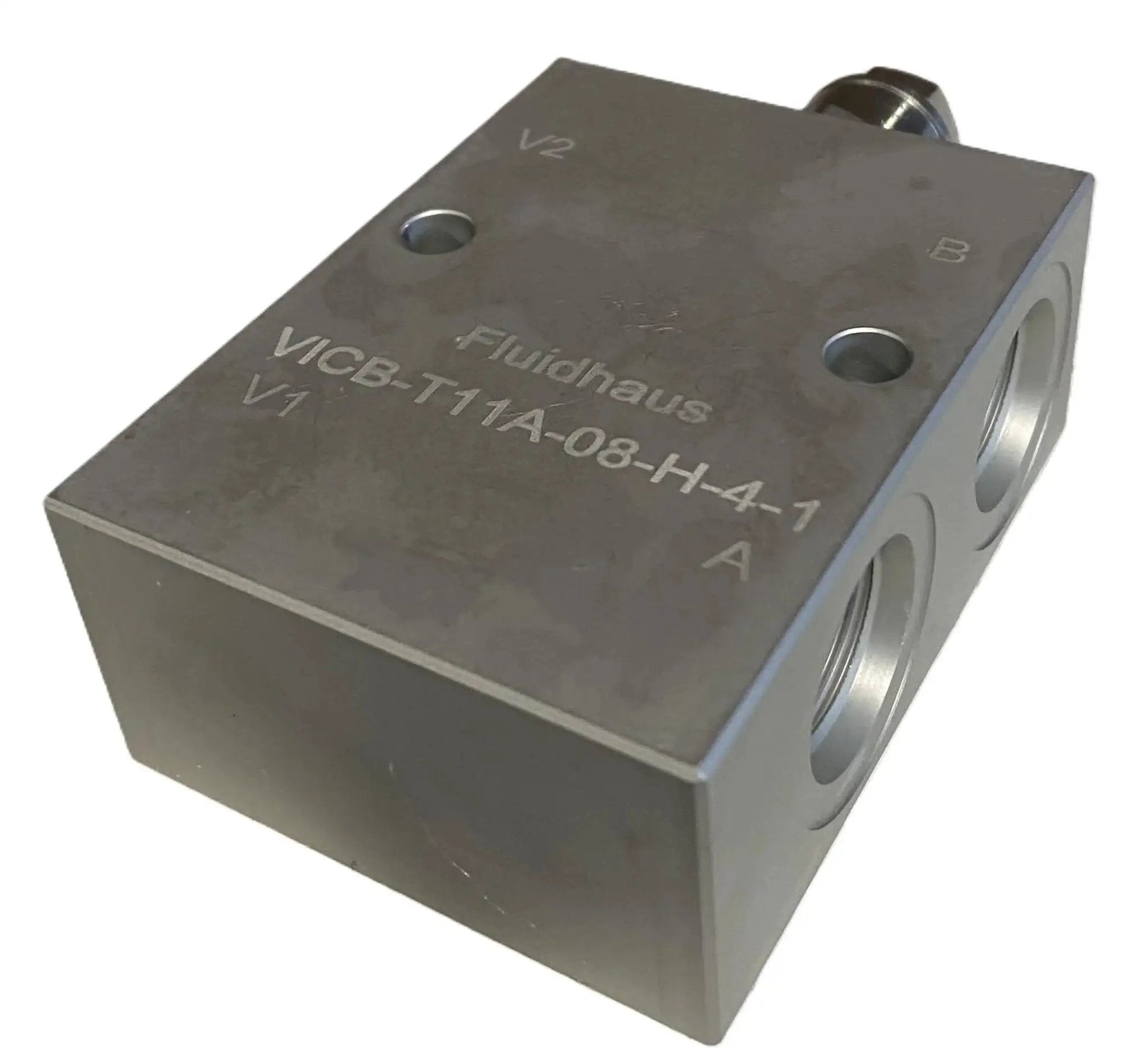 Inline Hydraulic Counterbalance Load Holding Valve With Body For Heavy Duty Lifts, 4 Ports, 15 GPM At 3000 PSI