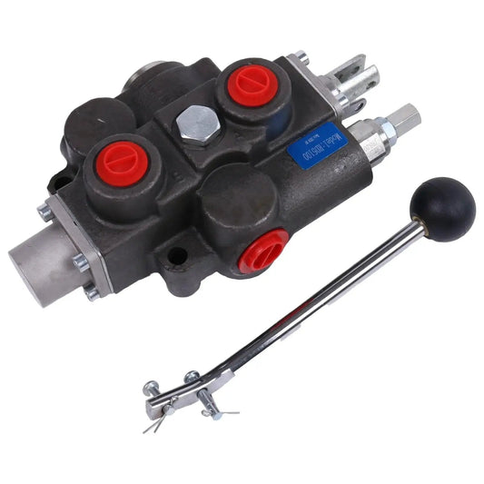 4 Way 3 Position Hydraulic Control Valve RD512CA5A4B1 with lever, compatible with 5100 Series, showing inlet and outlet ports.