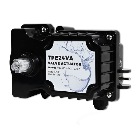 24V Pool Valve Actuator Replacement For All 24VAC Systems, Auto Rotation For 2 Way And 3 Way Valves, Perfect For Pools, Spas, Solar Heating, Quick Install And Universal Compatibility