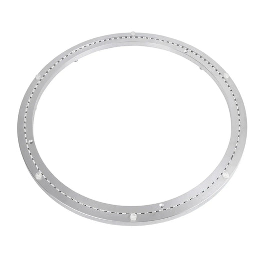 18 Inch Aluminum Alloy Lazy Susan Bearing Rotating Turntable With Non Slip Quiet Metal Bearing Swivel Plate for dining room, kitchen, workshop.