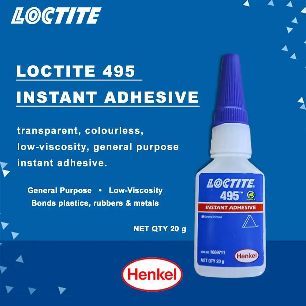 Clear Fast Dry Instant Glue For Everyday Repairs Loctite 495 Ethyl-Based General Purpose Adhesive Transparent Bond 20g