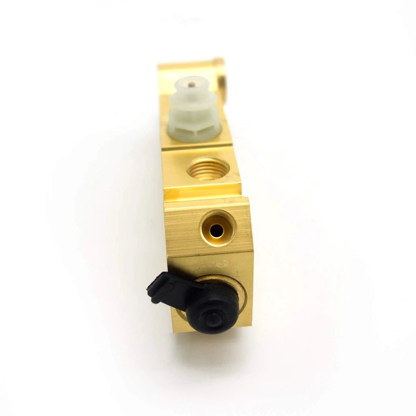 Close-up of Brass PV2 Proportioning Valve for Disc and Drum Brakes Front and Rear Beefed Up Braking Power with Universal Fit