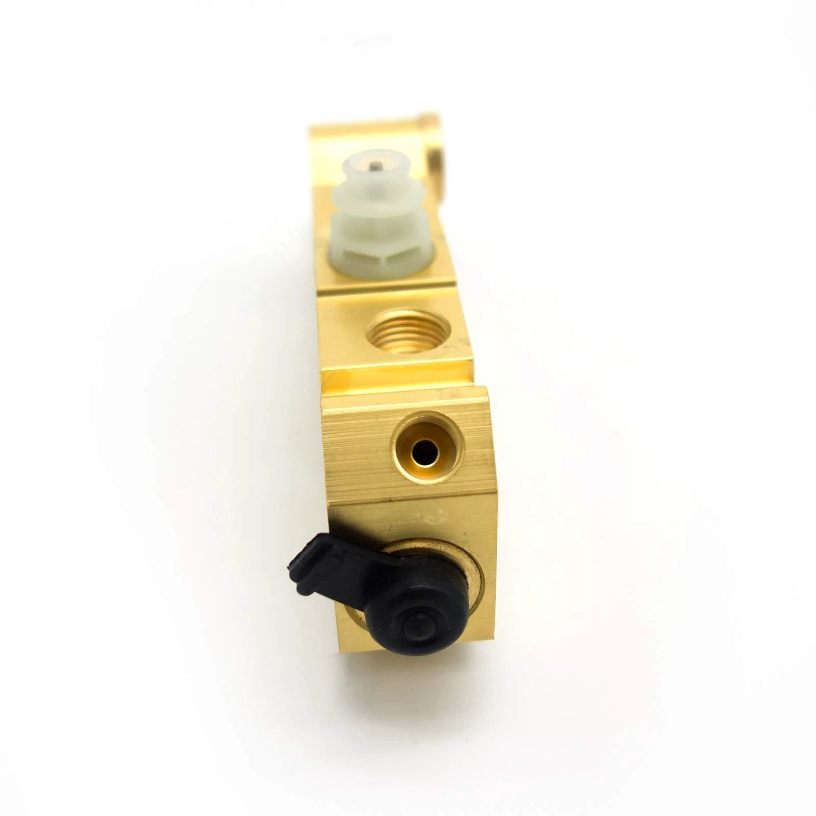 Close-up of Brass PV2 Proportioning Valve for Disc and Drum Brakes Front and Rear Beefed Up Braking Power with Universal Fit