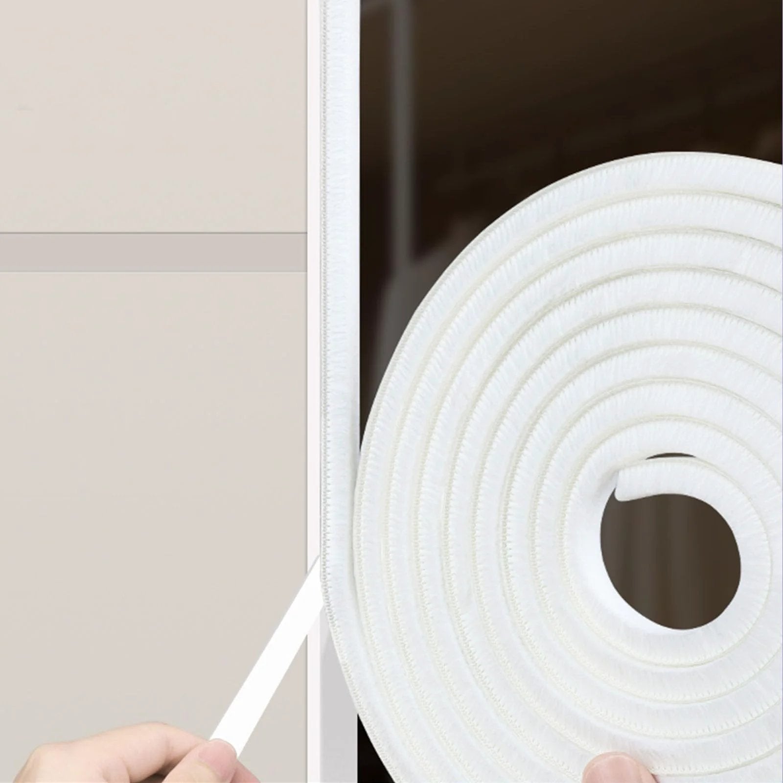 Door Draft Stopper With Felt Pile Weather Stripping For Doors And Windows 33 Feet Long Self Adhesive Blocker Dust Insects Noise Shield