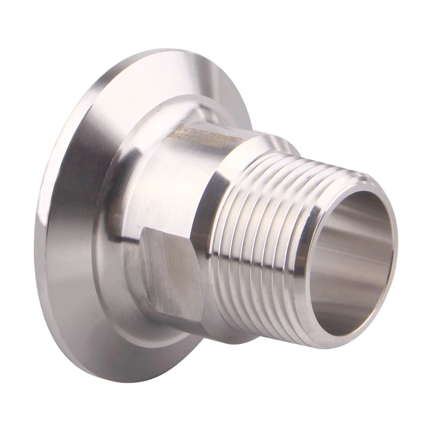 Sanitary Tri Clamp to Three Quarter Inch Male Tri Clover Connector for Stainless Steel 304 Dairy Food Beverage Equipment By DERNORD
