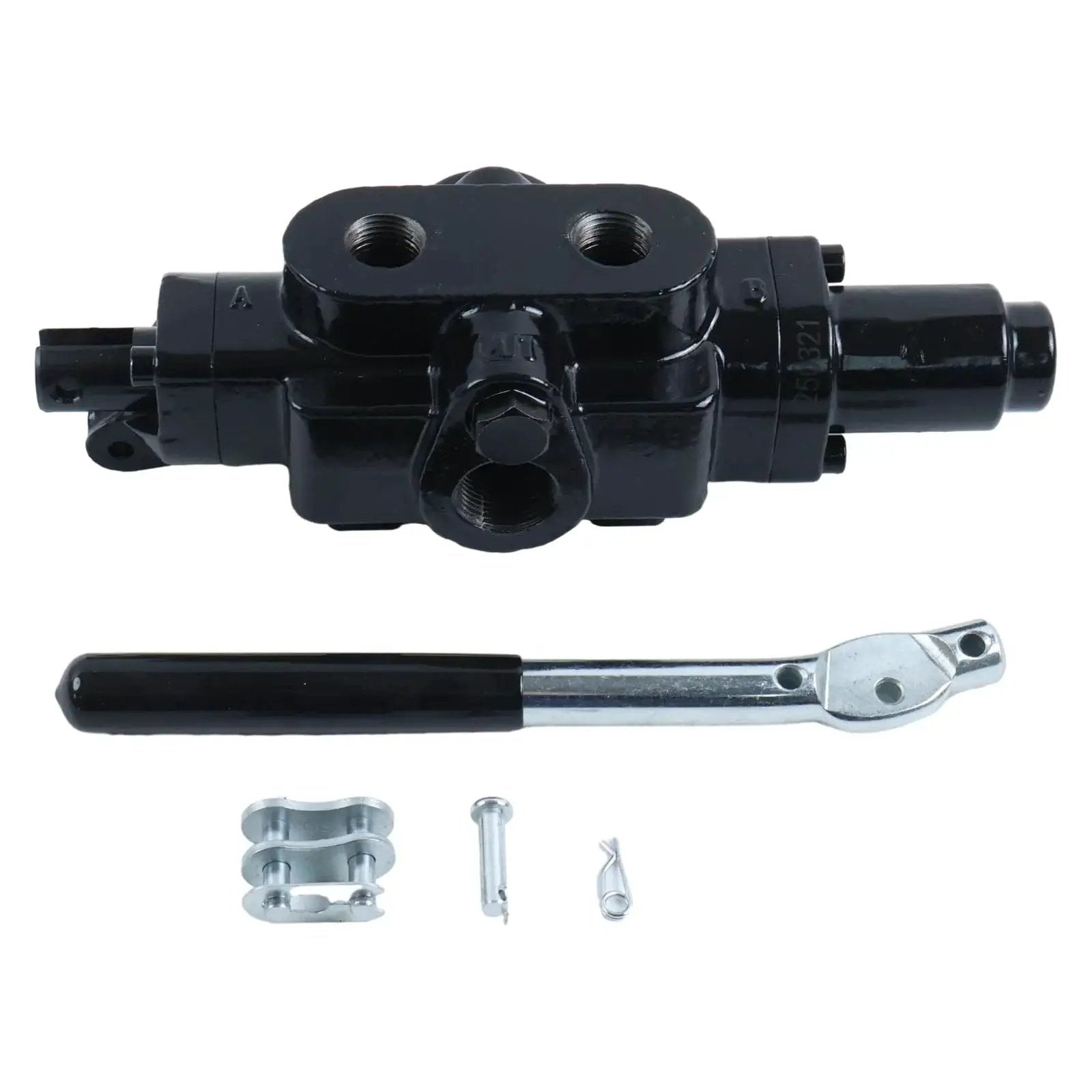 Hydraulic Directional Control Valve for NorTrac Log Splitters 4 Way 3 Position 20 GPM 3/4 Inlet 3/4 Outlet Model 2661419 with components