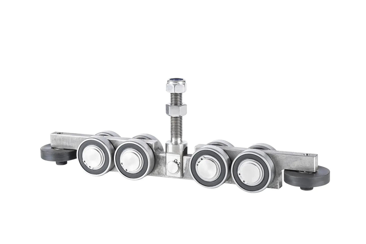 Sliding Gate Trolley Truck Assembly with Four Bearings and Eight Steel Wheels for Heavy Doors High Duty Load Bearing Smooth Quiet Operation