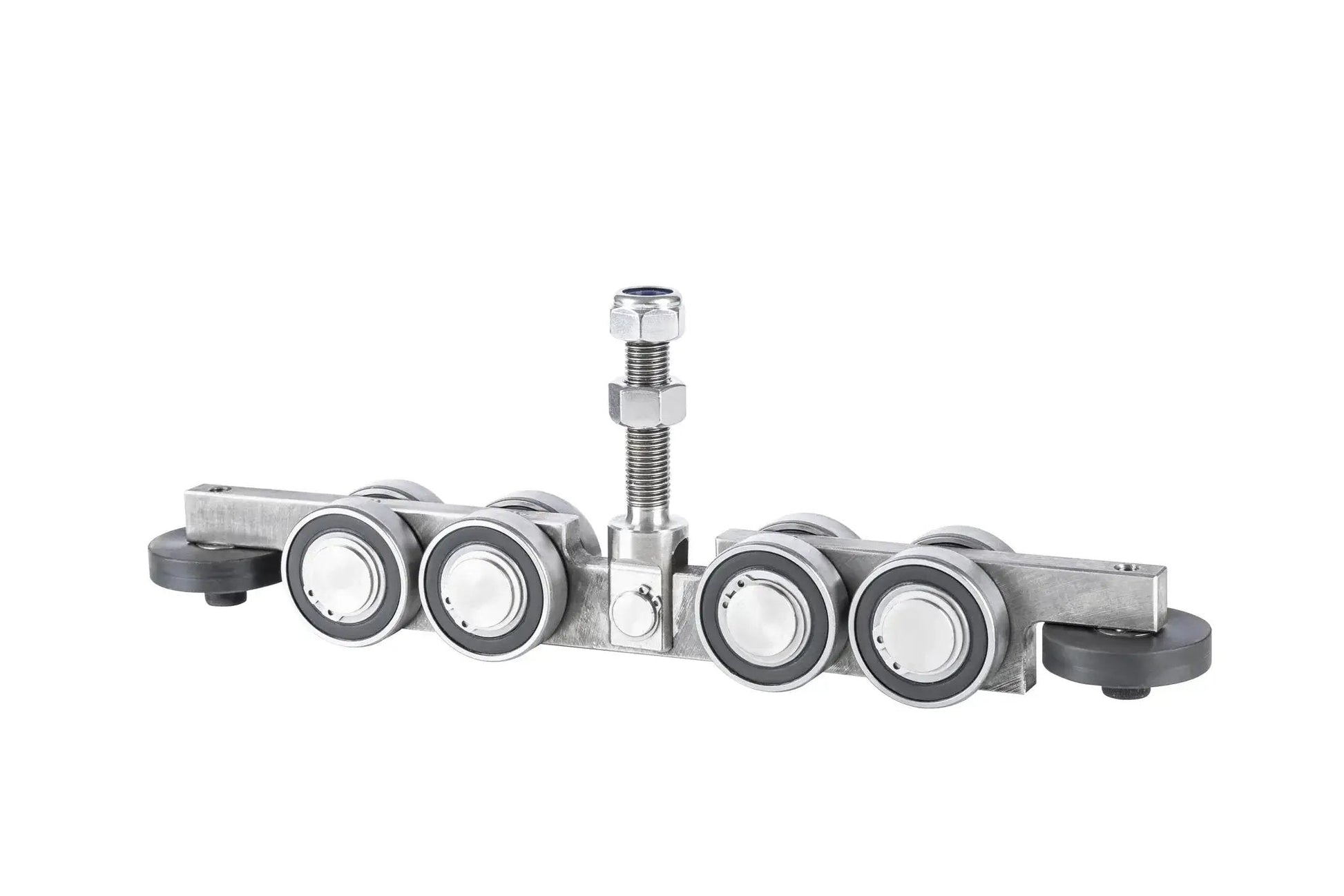 Sliding Gate Trolley Truck Assembly with Four Bearings and Eight Steel Wheels for Heavy Doors High Duty Load Bearing Smooth Quiet Operation