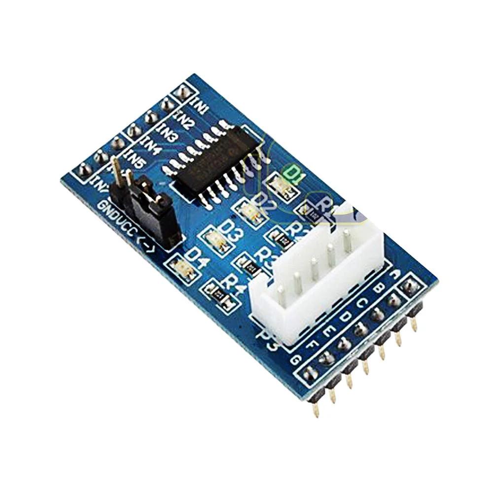 Close-up of ULN2003 driver module for 2 Pack 28BYJ48 Geared Stepper Motor 5V With ULN2003 Driver Module Test Board Kit