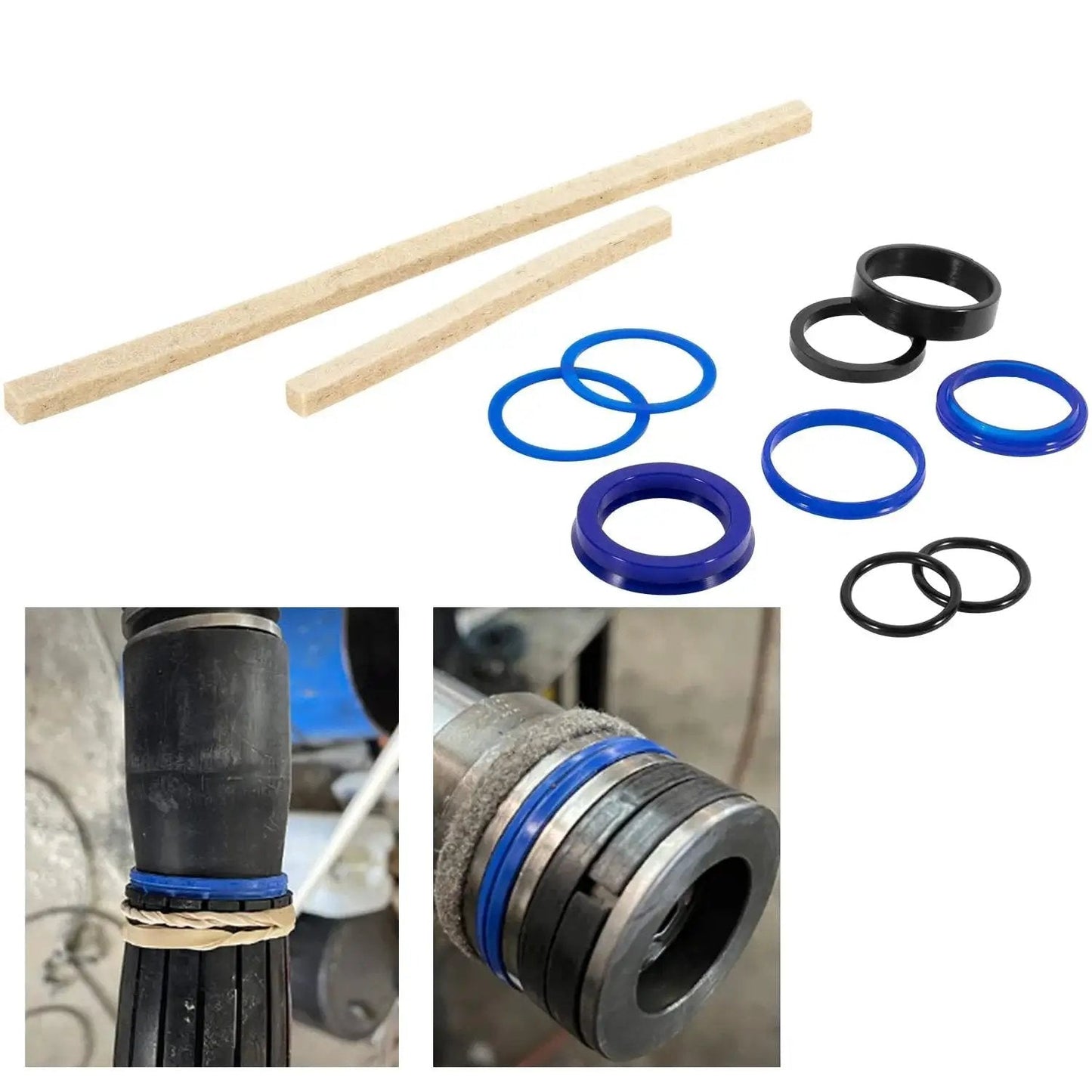 Heavy Duty Hydraulic Cylinder Seal Kit For Rotary Lift And Texas Hydraulics Cylinders, Fits SP55 SP80 models with FJ783-12, BH-7511-11