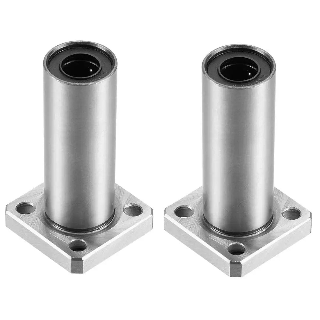 Extra Long Square Flange Linear Bearing Bushing LMK10UU 10mm Bore 19mm Outer Diameter 55mm Length Pack of 2 Sealed On Both Sides