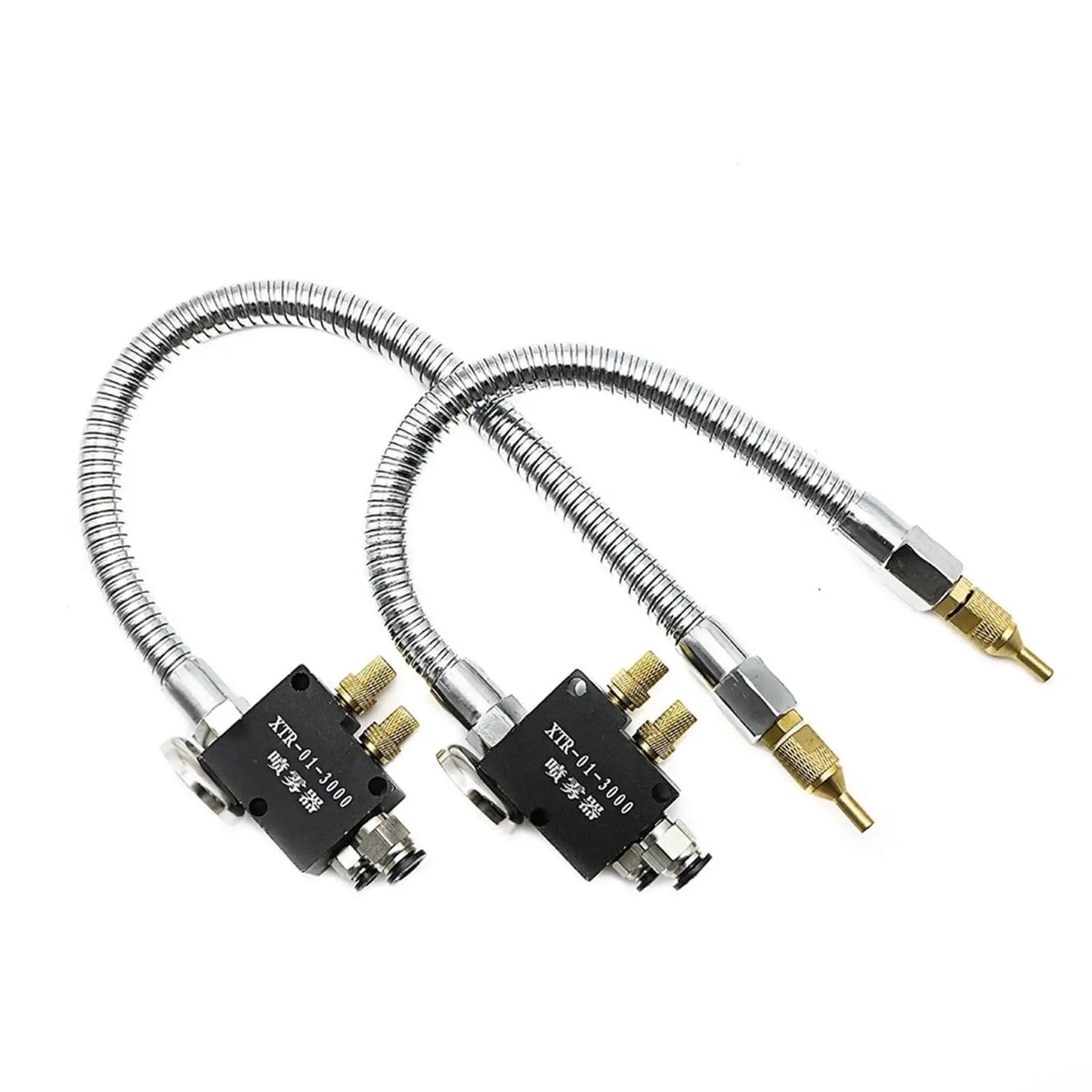 No Leak Mist Coolant Lubrication Spray System for Lathe Milling Drilling and Engraving Machines with flexible hoses and nozzles