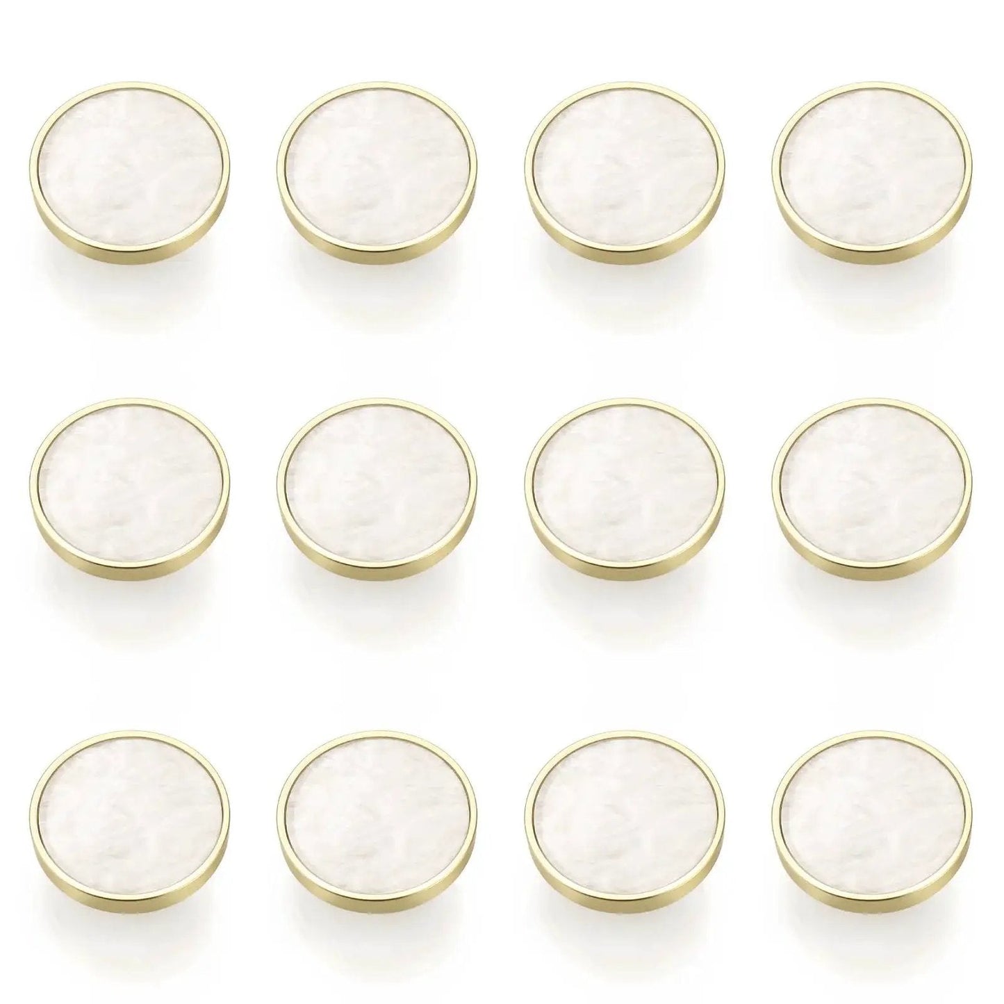 12 Pack White Cabinet Knobs For Kitchen Cabinets And Dresser Drawers Drawer Pulls Easy Install Durable Smooth Finish Premium Quality