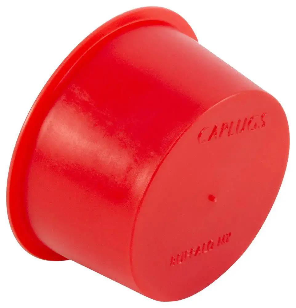 Red LDPE Caplugs Tapered Cap for SAE fittings, part of Tapered Cap And Plug Set For SAE Fittings And Hydraulic Applications, 40 Pack.