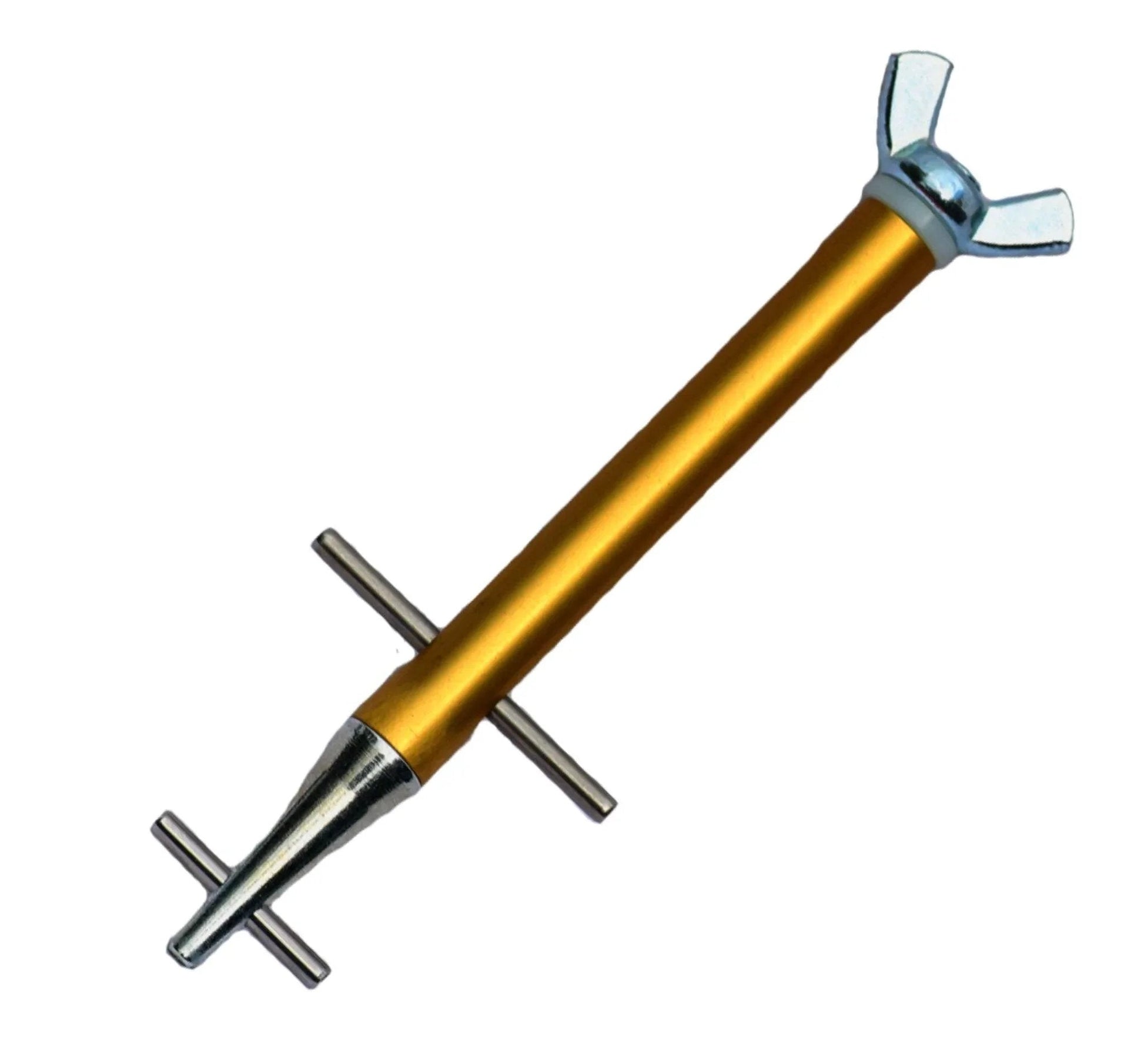 Clamptite CLT05 4 And 3 Quarters Inch Plated Steel And Aluminum Tool With Wingnut for making custom wire clamps from ordinary wire or coat hangers.