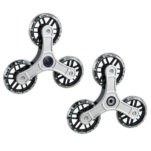 Replacement Stair Climbing Wheels For Shopping Cart And Laundry Trolley, Triangle Rubber Wheels For Foldable Cart, Sold As A Pair.
