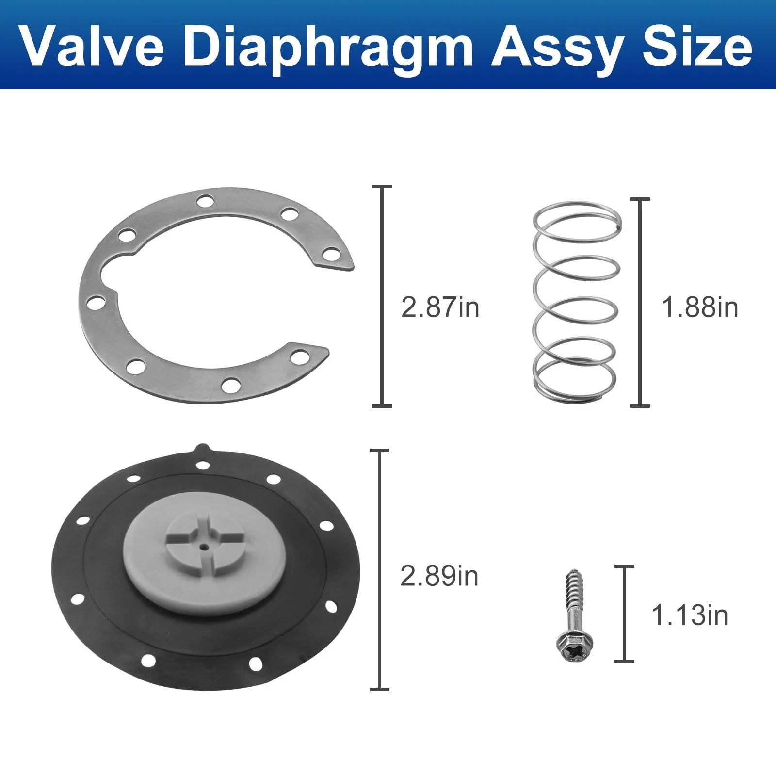 Durable Sprinkler Diaphragm Replacement Assembly For Irritrol 205 Series Valve 205S 205SF 205T 205TF Easy Install And Reliable Irrigation Repair Kit Budget Friendly with components and sizes