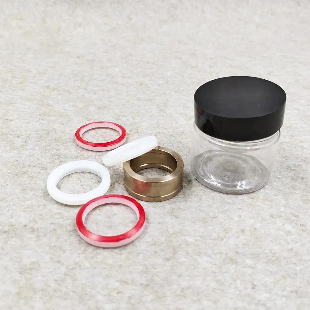 Seal Assembly For Water Jet Cutting Machines HP.875 Plunger 60K Spare Parts 20422243 shown with seals and metal ring