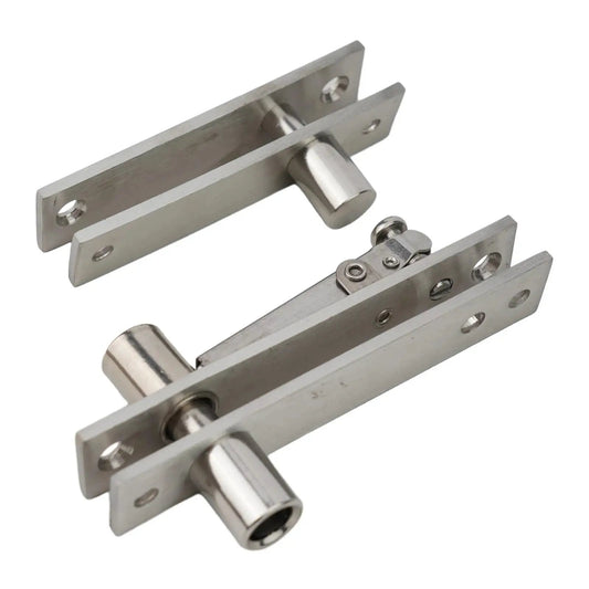 Top And Bottom Secret Door Hinge Set Stainless Steel Pivot Swing Door Hardware For Bedroom And Living Room, Hidden Door System