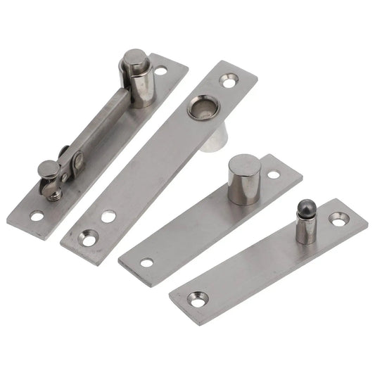 Hidden Self Closing Stainless Steel Door Hinges With Dual Swing Pivot And Concealed Hardware No More Slamming Doors 360 Degree Rotation For Home And Bookcase Installations Heavy Duty Pivot Door Hinge Durable And Easy To Install 1 Pair