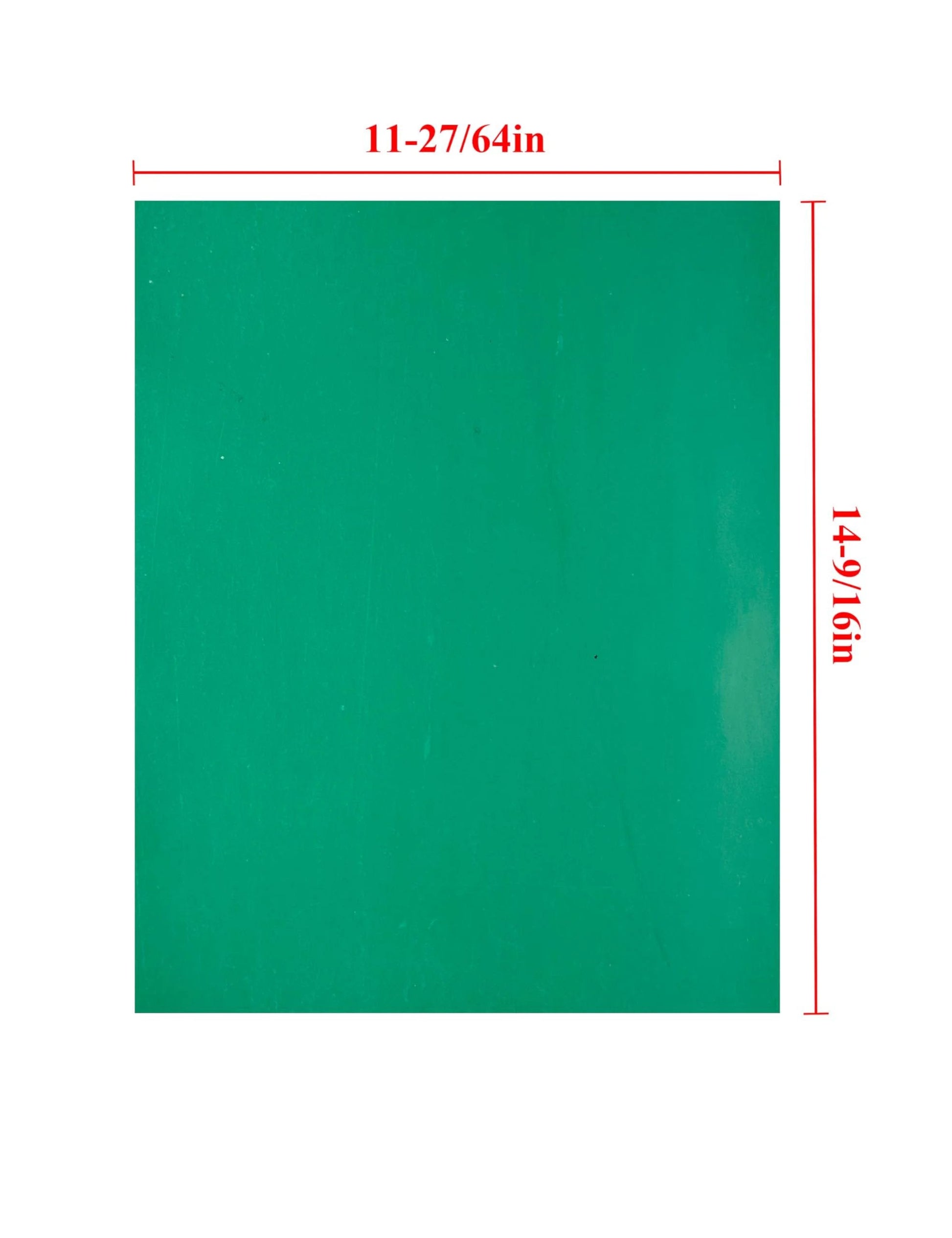 Two Pack 1.2mm Non-Asbestos Gasket Paper Sheets For Small Engines, Gasoline And Diesel Fuel Resistant, DIY Auto Rebuild Sealing, Industrial Q3S Gasket Material For Heavy Duty Seals, By YAMAKATO, showing green sheet dimensions.