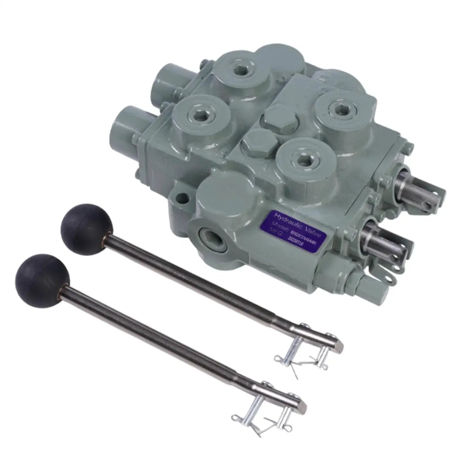 Heavy Duty Two Spool 25 GPM Double Acting Hydraulic Valve RD522CCAA5A4B1 For 3000 PSI Systems Direct Replacement For Prince 9 6702