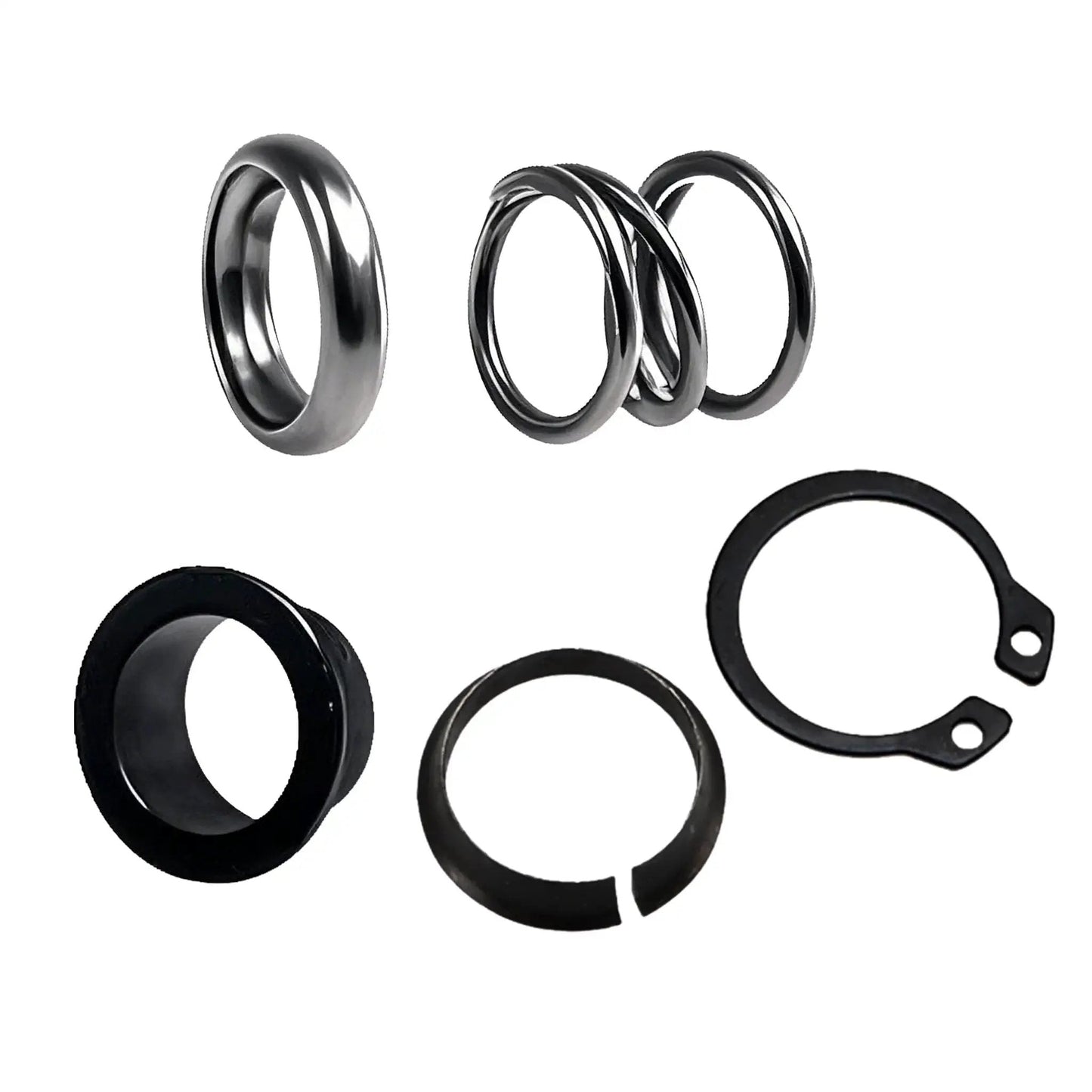 Steering Column Upper Bearing Kit For Ford Lincoln Tilting And Non Tilt Columns components including rings and clips