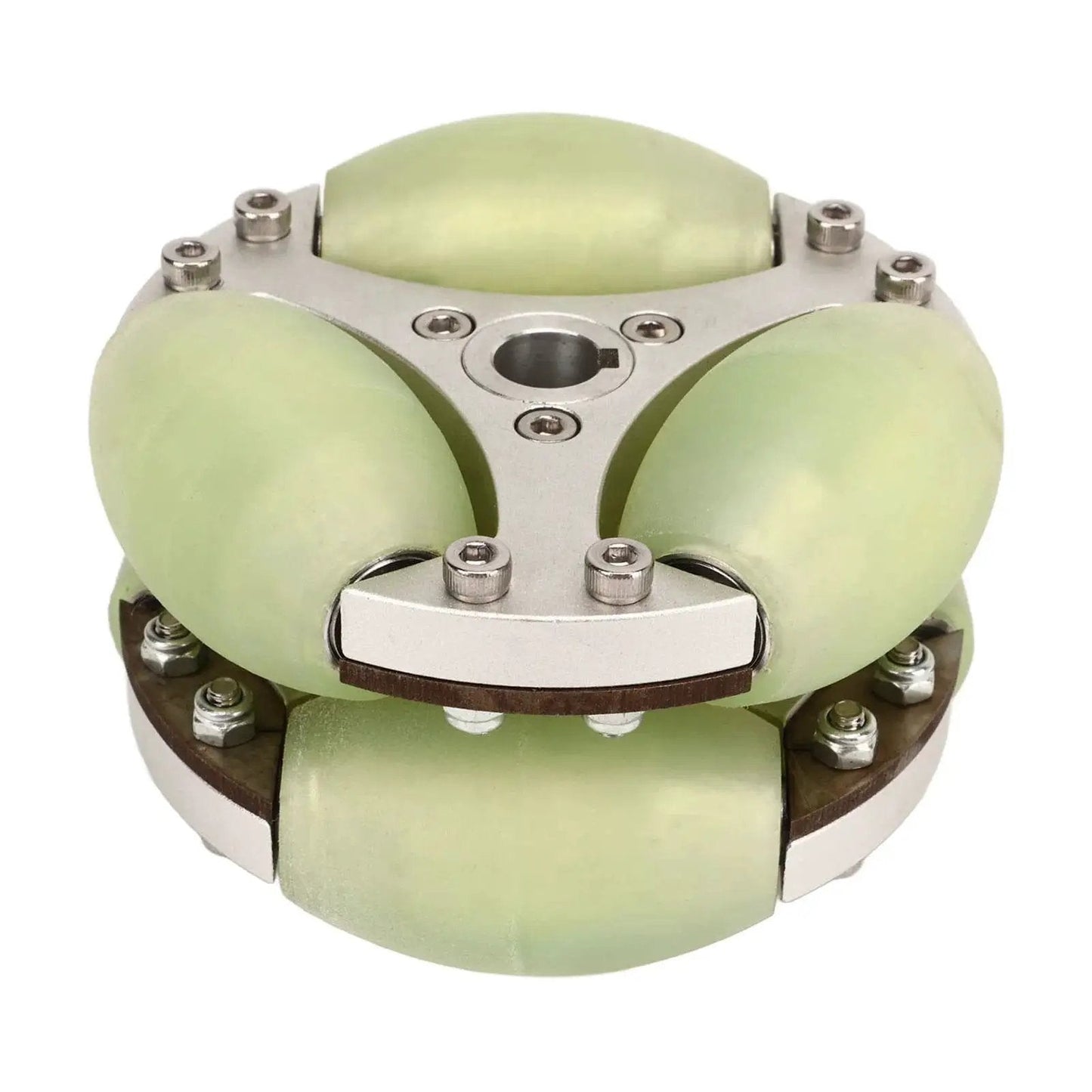 Heavy Duty 100mm Omni Directional Wheel With Double Row Aluminum Alloy for 360 Degree Rotation