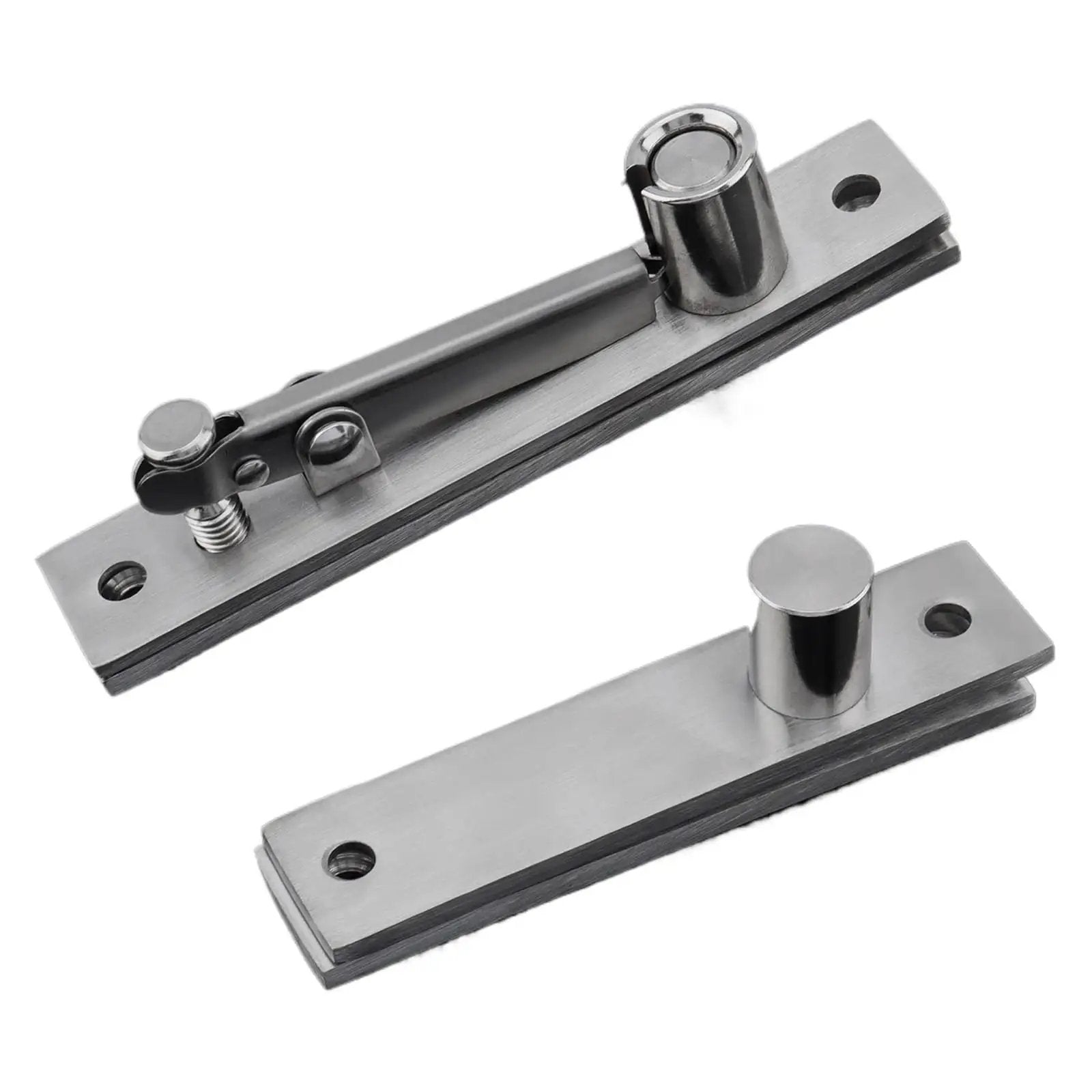 Heavy Duty Stainless Steel Pivot Hinge Set For Secret Doors Swing Doors And Wood Doors With Ball Catch 360 Degree Rotation