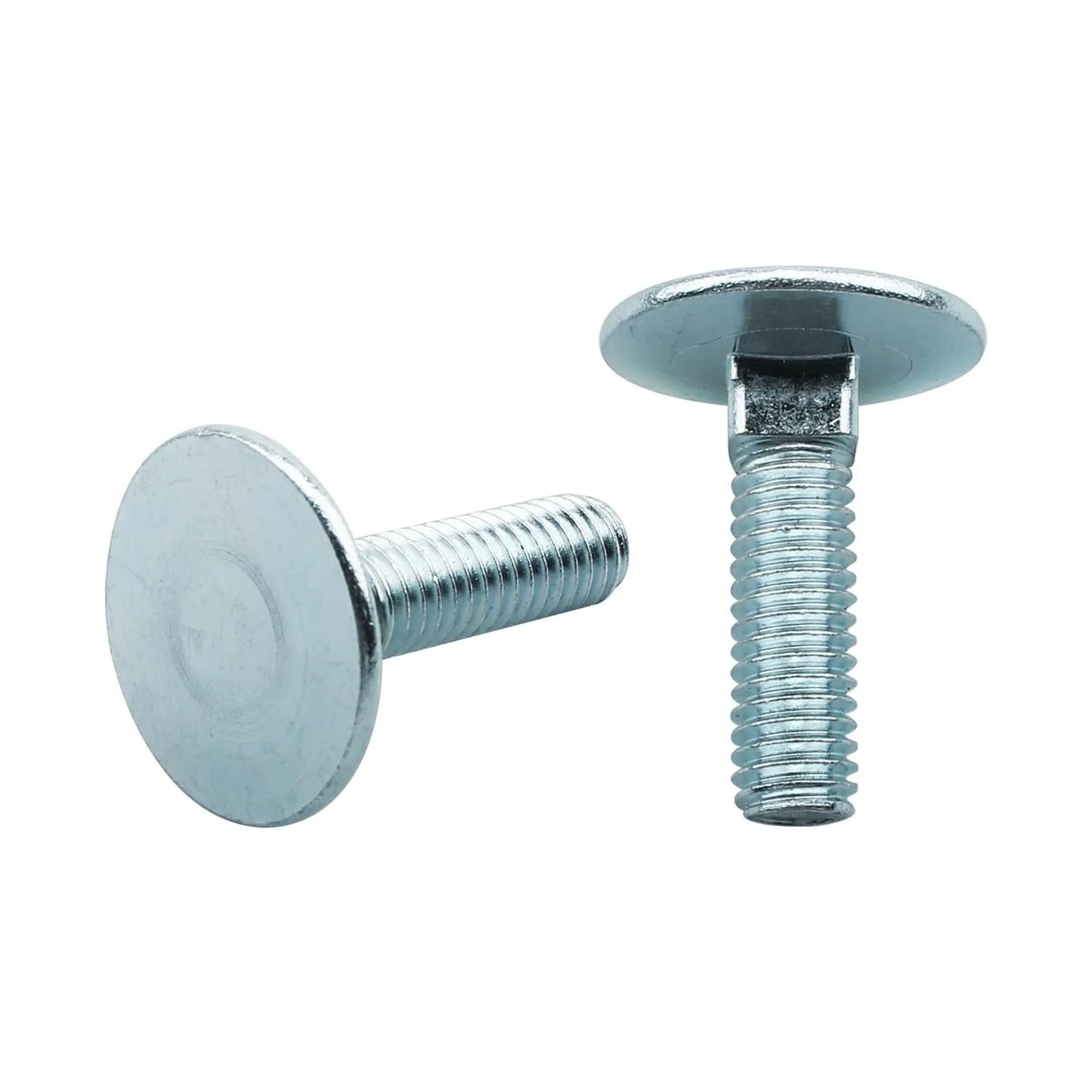 10 Pcs 3/8-16 Elevator Bolts Flat Head Zinc Plated 1 1/2 Inch Rust Resistant Heavy Duty Fasteners For Decks Shutters Garages Trailers Campers And Other Projects