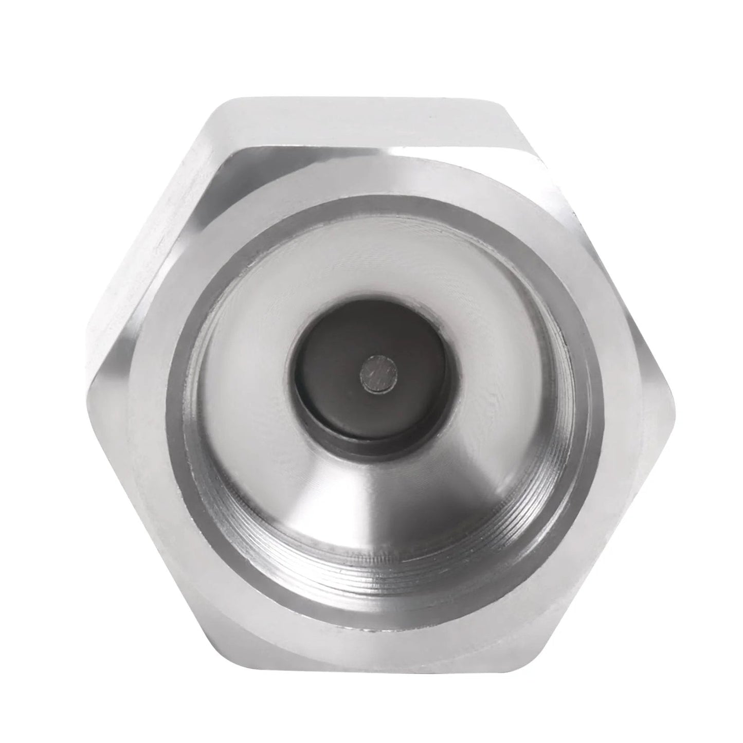 Heavy Duty Stainless Steel Air Check Valve One Half Inch NPT Male To One Half Inch NPT Female High Temperature One Way Backflow Preventer For Air Lines And Pneumatic Systems Rust Proof And Corrosion Resistant - front view