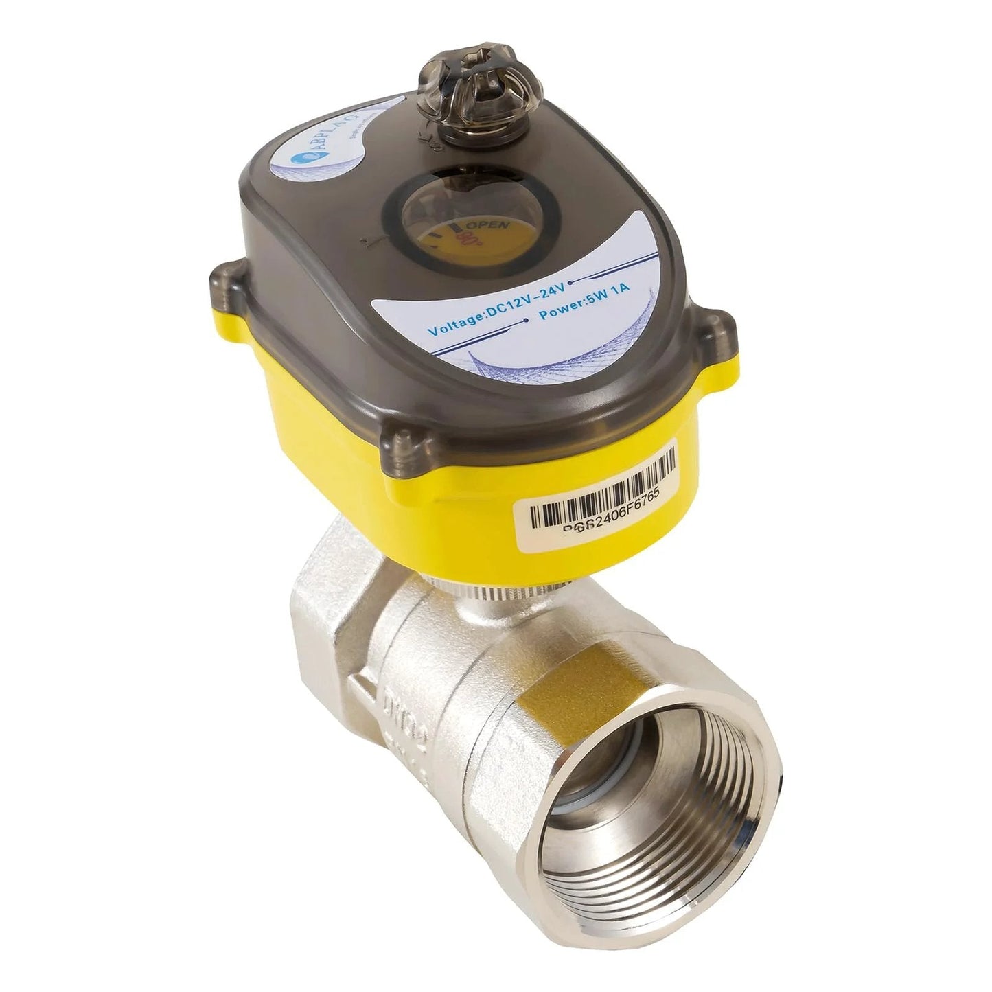 Electric Ball Valve One And A Quarter Inch Full Bore With 24V Actuator And Universal 110 230V Power Adapter Automatic Return Normally Closed Water Valve DN32MM For Easy Plumbing Control And Auto Irrigation Systems