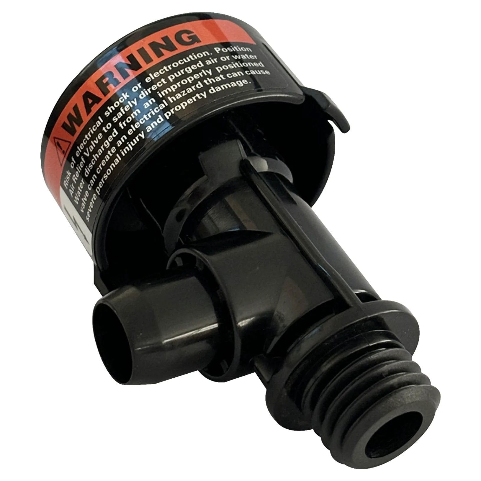 High Flow Manual Relief Valve Air Relief Valve Assembly Replacement For Pool And Spa Filters Quad DE 2000 And 4000 Series No Pressure Gauge Fits FNS SMBW Clean And Clear Spa DE And Other Popular Cartridge And DE Filters