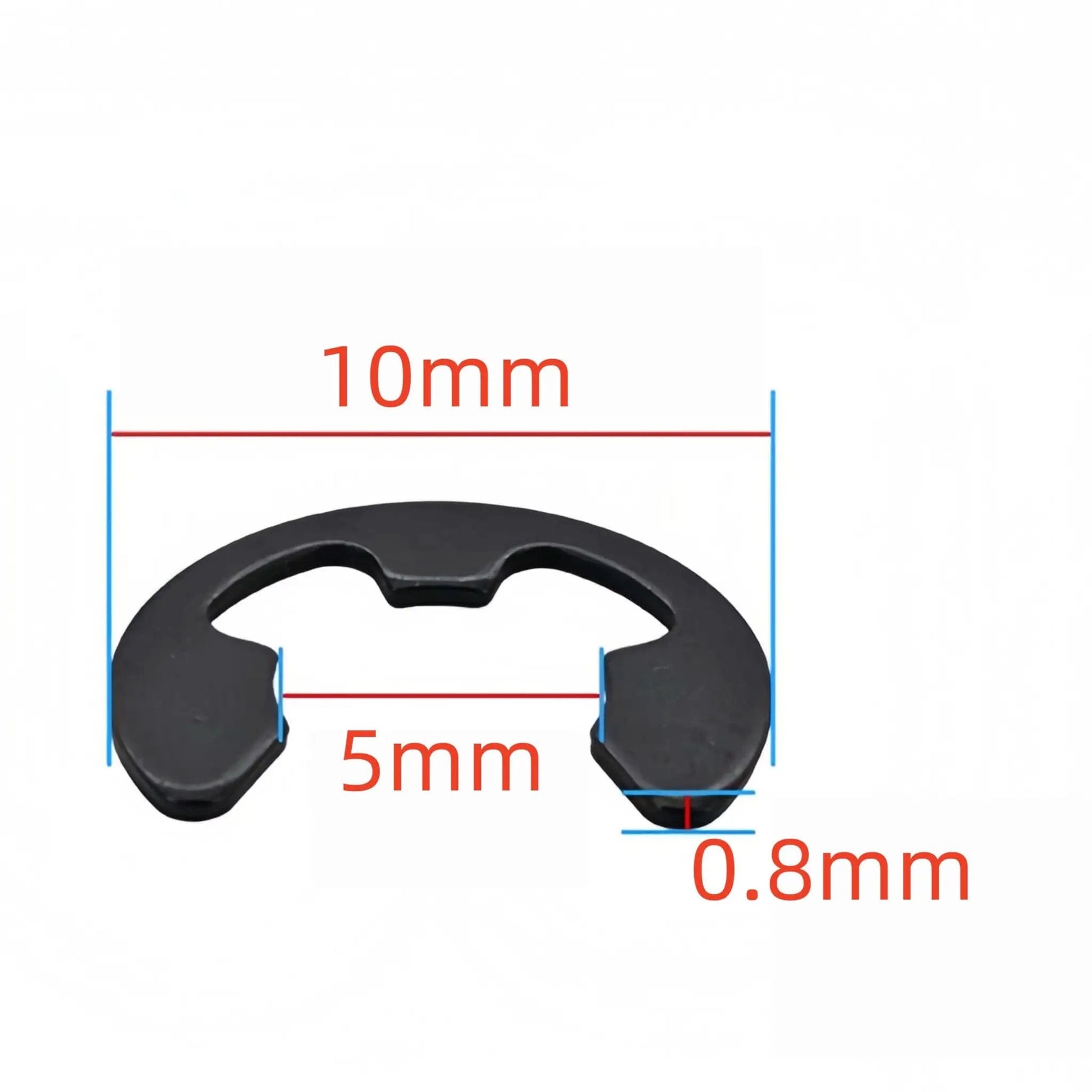 M5 E Clip Retaining Ring Set For 5mm Shafts External Circlip Snap Ring Washers Carbon Steel Black Oxide 300 Pieces