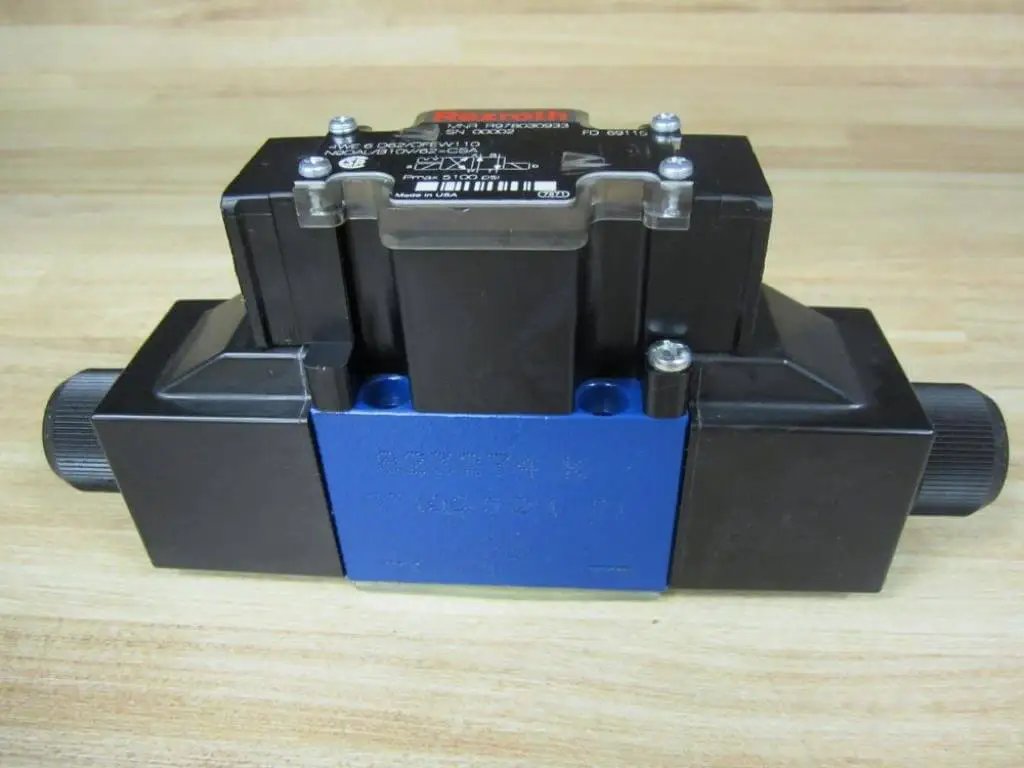 Solenoid Actuated Direct Operated Directional Spool Valve 4WE6D62OFEW110N9DALB10V62CSA PN R978030933 front view