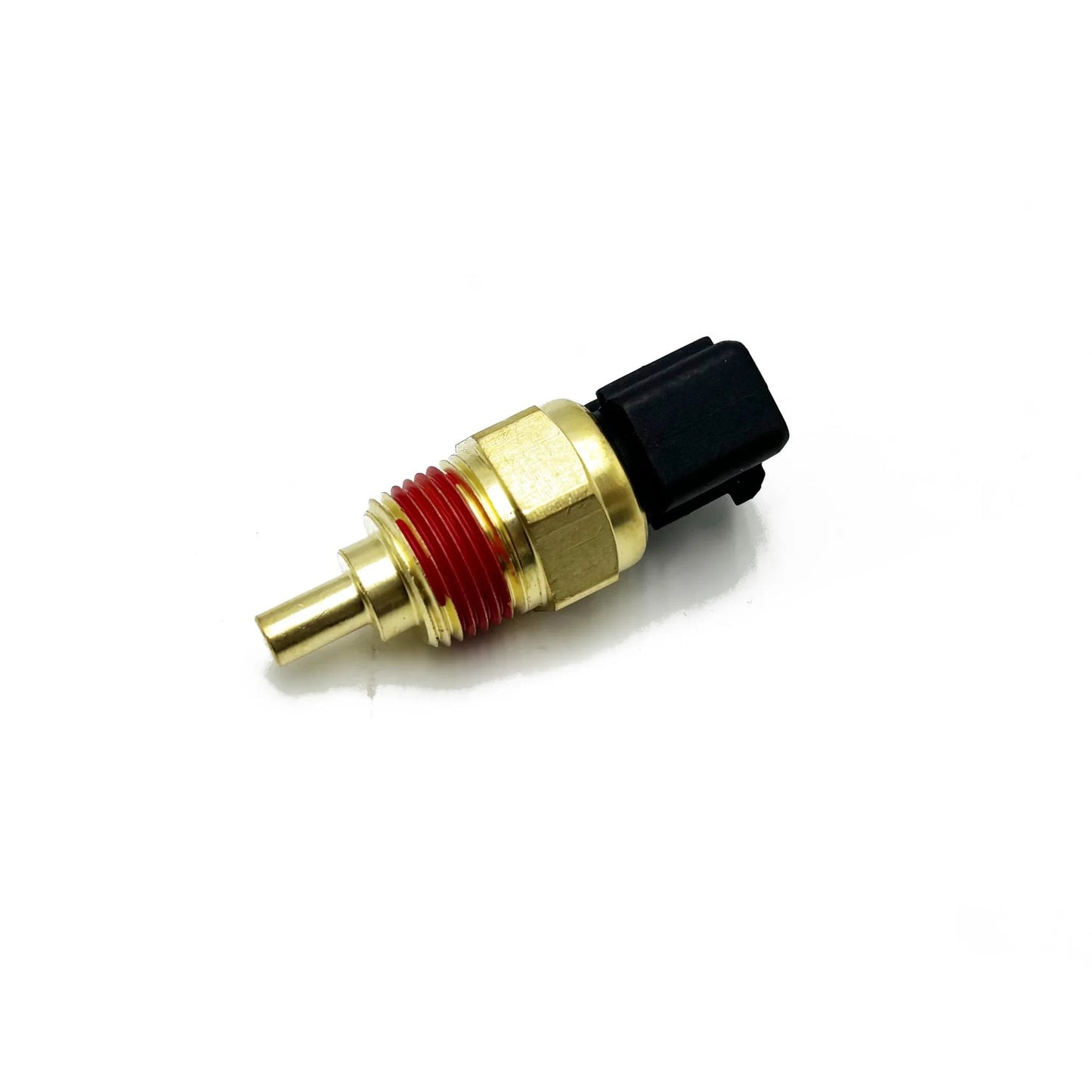 Engine Coolant Temperature Sensor Replacement For Hyundai Accent Elantra Sonata Tucson with brass body and plug connector.