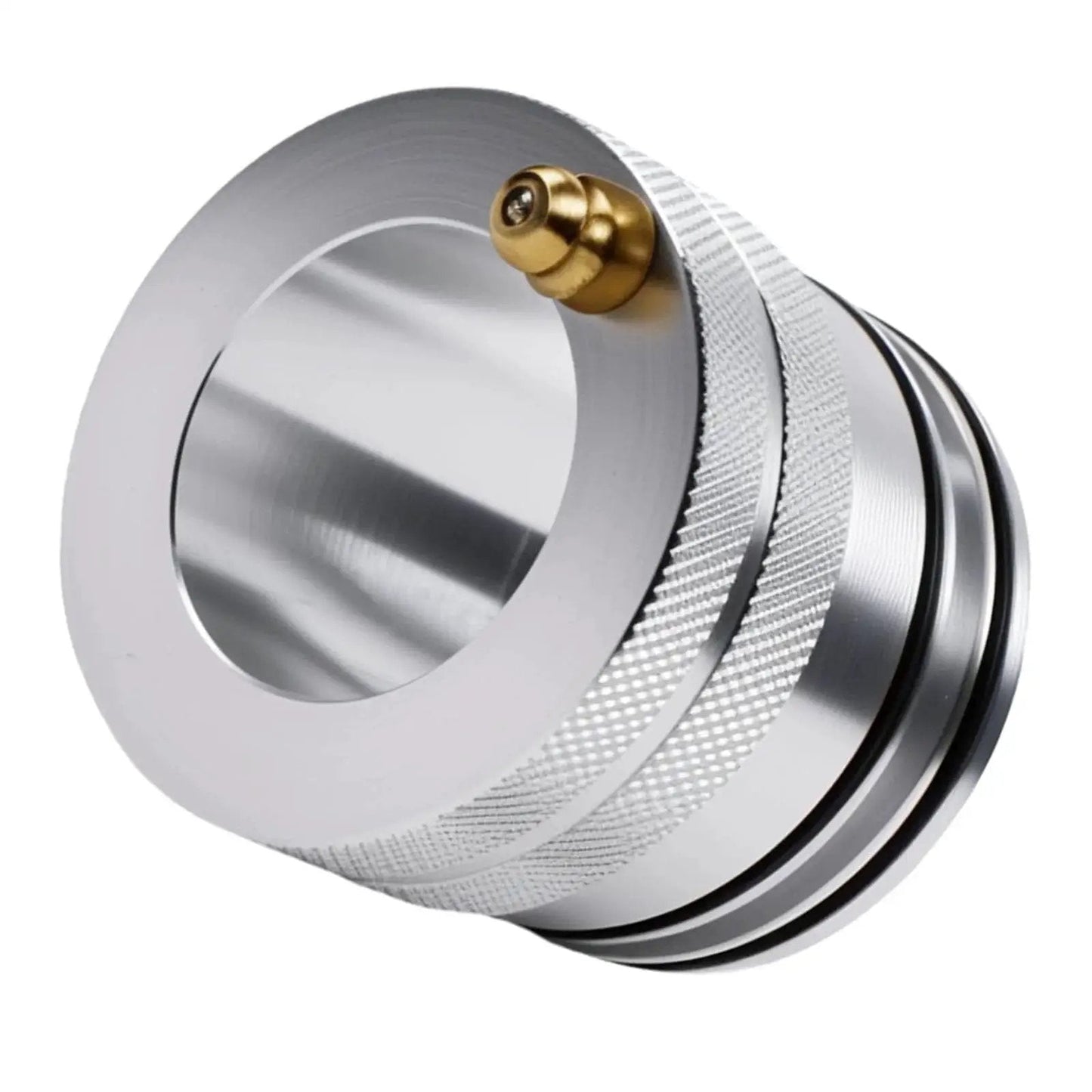 44mm Front And Rear Wheel Bearing Greaser Kit Aluminum UTV Tool for Polaris, close-up view showing precision aluminum construction