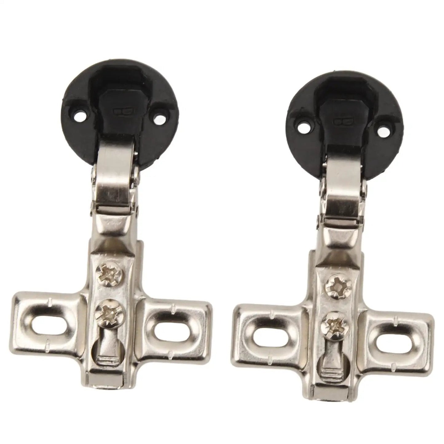 Soft Close Cabinet Hinges 26mm For Glass Doors 2 Pack Easy Install Hardware Cold Rolled Steel Durable Half Cover